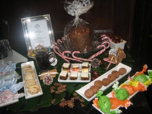 While offering complimentary water or soft drinks are becoming more common, Hotel 41 provides guests with snacks -and even drinks, at the lobby.