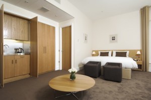 The Base2Stay Kensington has implemented many green initiatives, including using energy-saving lightbulbs throughout the hotel.