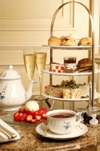 Tea at The Goring is served on the terrace, overlooking the Goring family’s private garden