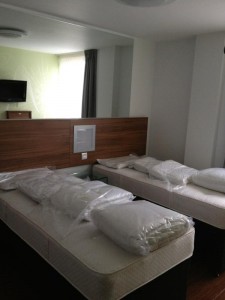 Making the beds