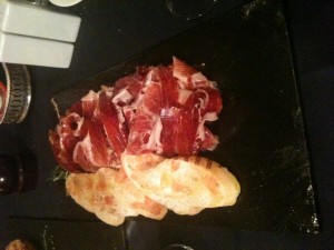 As you can see the tapas are a little on the small side!